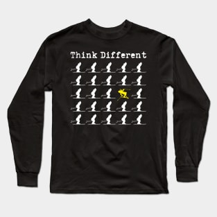 Telemark Skiing Free your Heel - Think Different Ski Long Sleeve T-Shirt